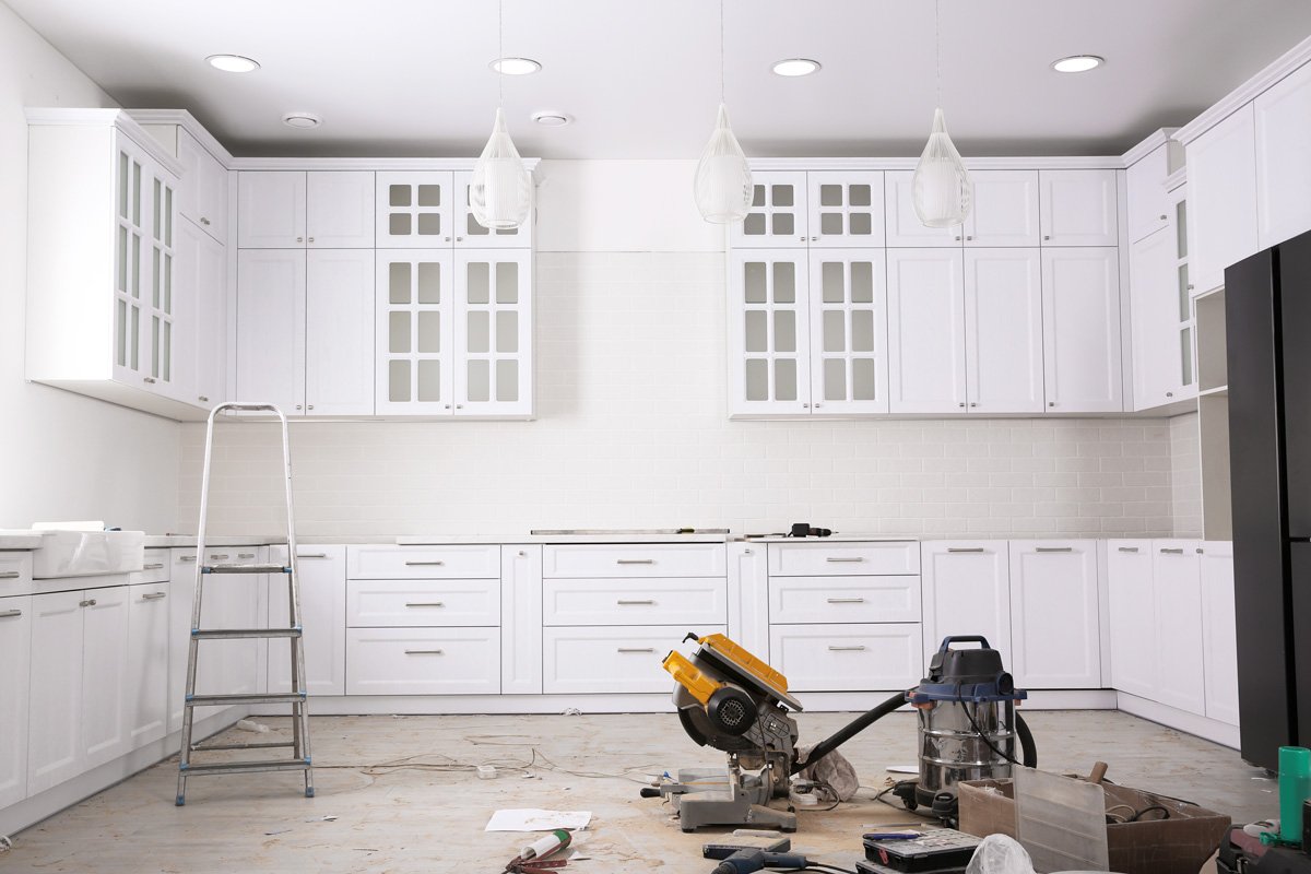 kitchen-remodeling-el-paso A remodel of a white kitchen in El Paso.
